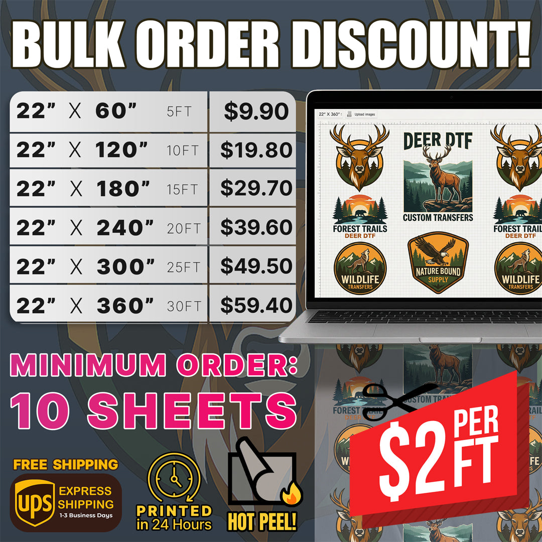 ORDER IN BULK – ONLY $2/ft