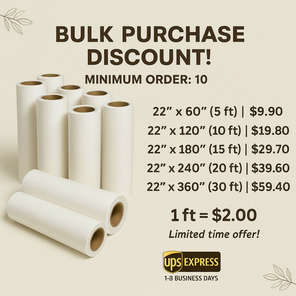 ORDER IN BULK – ONLY $2/ft