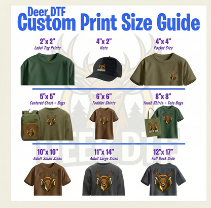 DTF Transfers by Size