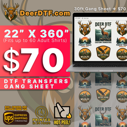 DTF Transfers Gang Sheet Builder
