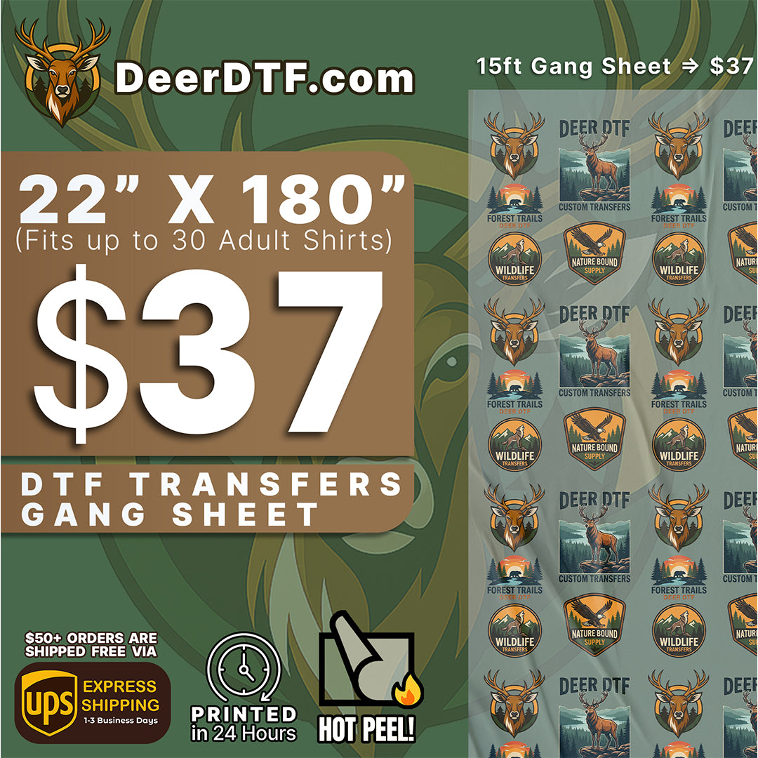 DTF Transfers Upload Gang Sheets