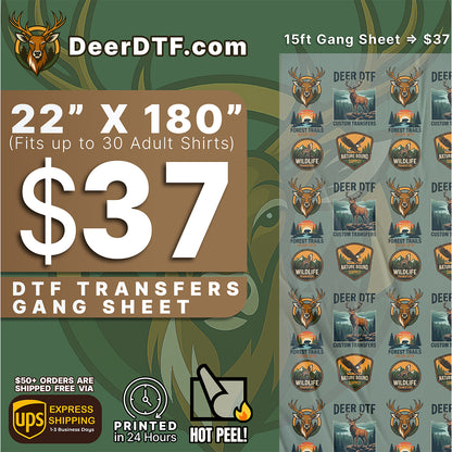 DTF Transfers Upload Gang Sheets