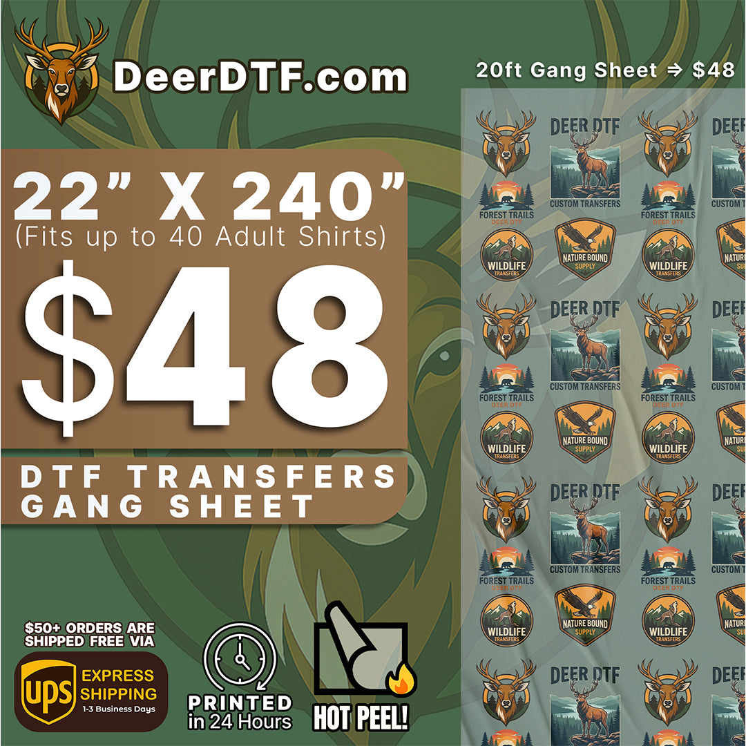 DTF Transfers Upload Gang Sheets