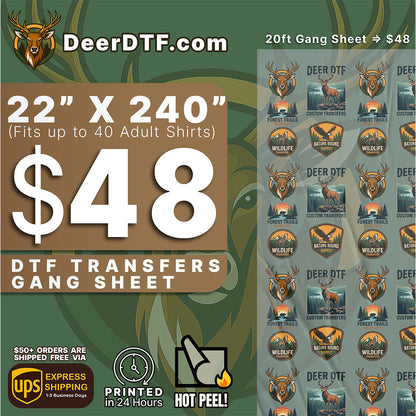 DTF Transfers Upload Gang Sheets