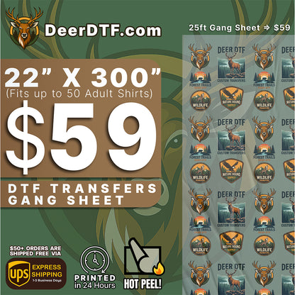 DTF Transfers Upload Gang Sheets