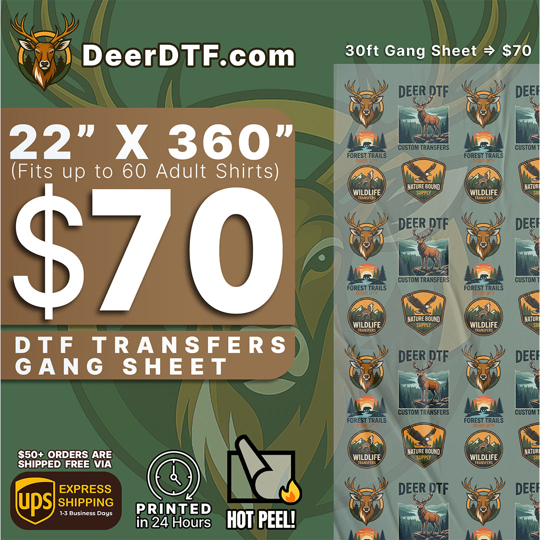 DTF Transfers Upload Gang Sheets