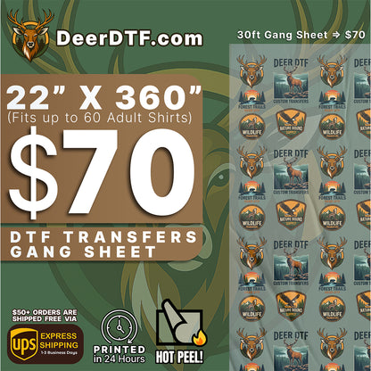 DTF Transfers Upload Gang Sheets
