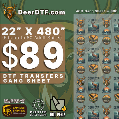 DTF Transfers Upload Gang Sheets