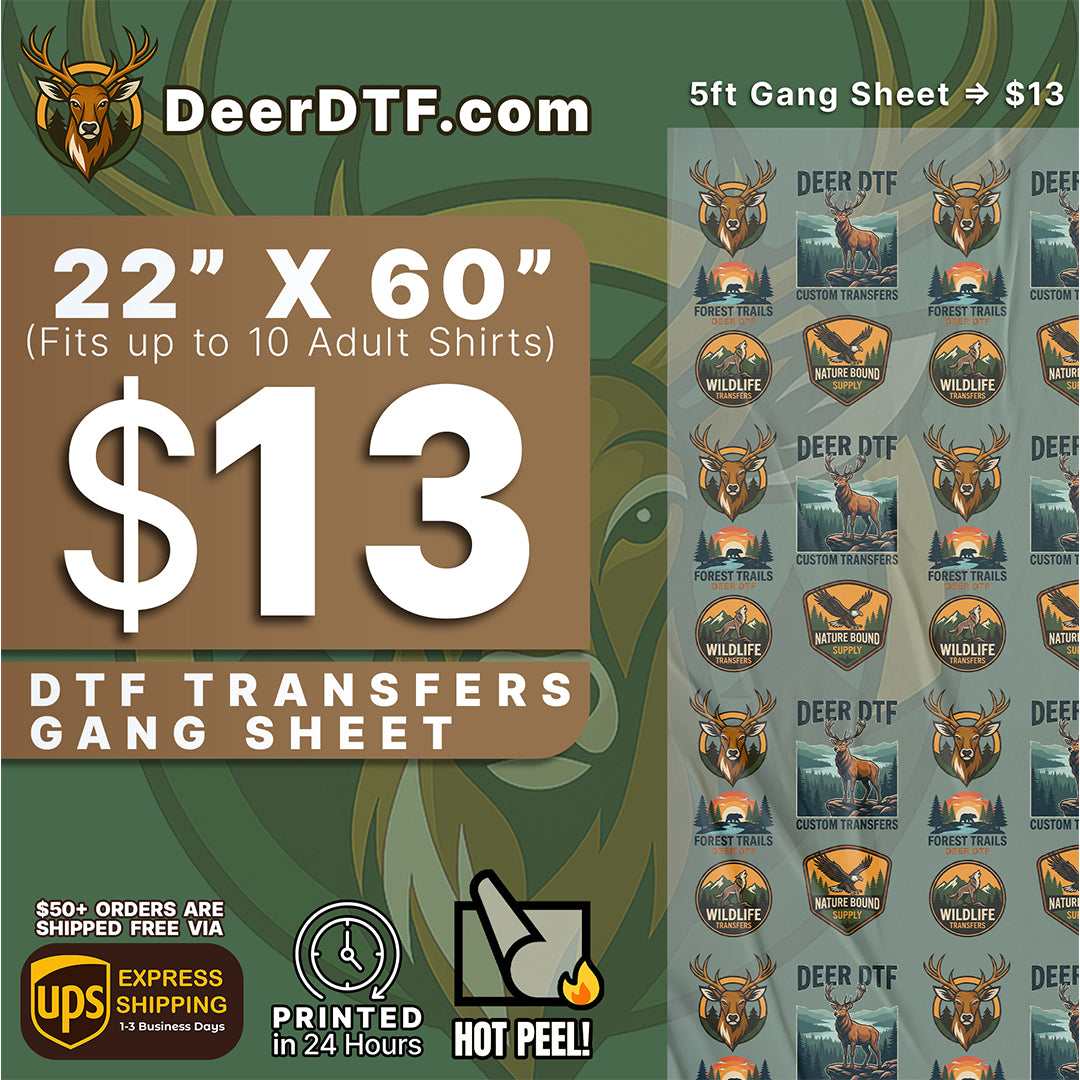 DTF Transfers Upload Gang Sheets