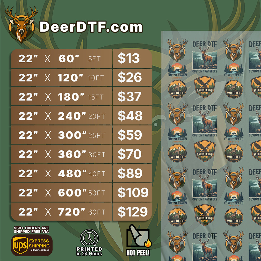 DTF Transfers Upload Gang Sheets