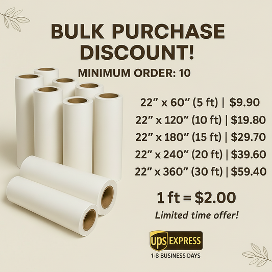 ORDER IN BULK – ONLY $2/ft