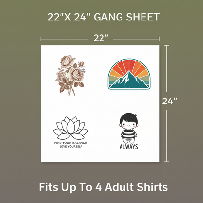 DTF Transfers Gang Sheet Builder